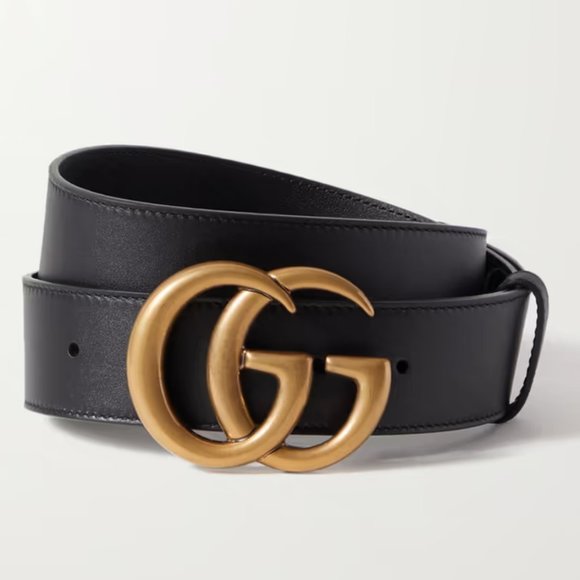 Gucci Leather Belt (Black)